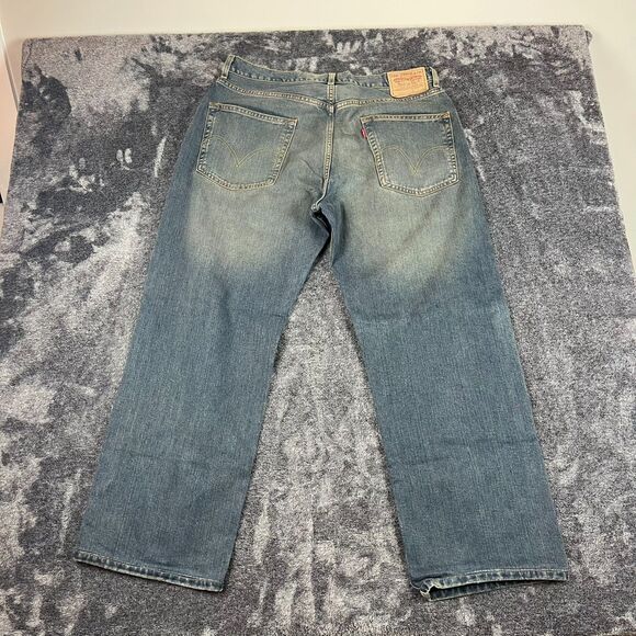 Vtg Y2K Levi's 569 Loose Straight Blue Denim Jeans Men's 34X32 (35X29) Baggy - Picture 8 of 11
